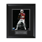 Drake Maye // New England Patriots // Unsigned Photo + Framed // Red Jersey