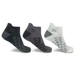 3-Pairs // High Energy targeted Ankle Compression Socks // Multicolor (Small/Medium)