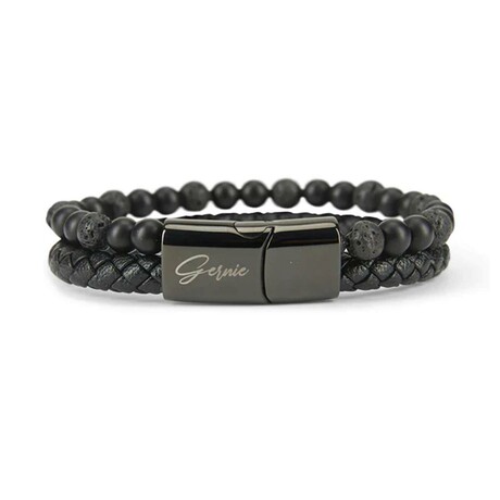 Men's // Premium Bradbury Bracelet // Black (L)