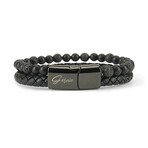 Men's // Premium Bradbury Bracelet // Black (L)