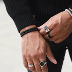 Men's // Premium Bradbury Bracelet // Black (L)