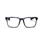 Unisex // Rubberized Square Blue Light & Reading Glasses // Matte Blue & Black Camo (Blue Light)