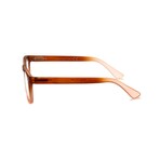 Unisex // Rubberized Square Blue Light & Reading Glasses // Matte Gradient Apricot (Blue Light)