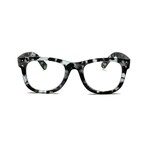 Unisex // Rubberized Wayfarer Blue Light & Reading Glasses // Matte Grey Tortoise (Blue Light)