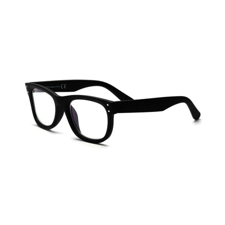 Unisex // Rubberized Wayfarer Blue Light & Reading Glasses // Matte Black (Blue Light)