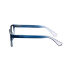 Unisex // Rubberized Square Blue Light & Reading Glasses // Matte Gradient Blue (Blue Light)
