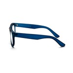 Unisex // Rubberized Wayfarer Blue Light & Reading Glasses // Matte Blue (Blue Light)
