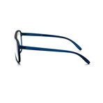 Unisex // Rubberized Aviator Blue Light & Reading Glasses // Matte Blue (Blue Light)