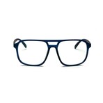 Unisex // Rubberized Aviator Blue Light & Reading Glasses // Matte Blue (Blue Light)