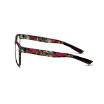 Unisex // Rubberized Square Blue Light & Reading Glasses // Matte Green & Red Camo (Blue Light)