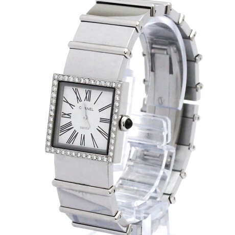 Chanel Ladies Mademoiselle Diamond Quartz // CH-H0830 // Pre-Owned