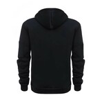 Quarter-Zip Utility Hoodie // Black (XL)