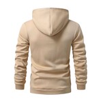 Quarter-Zip Hoodie // Khaki (XS)