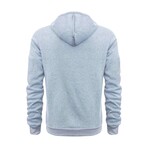 Quarter-Zip Utility Hoodie // Light Grey (M)