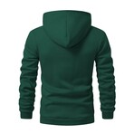 Quarter-Zip Hoodie // Dark Green (M)