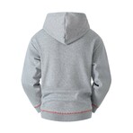 Full-Zip Utility Hoodie // Light Grey (XS)
