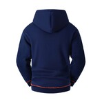 Full-Zip Utility Hoodie // Navy Blue (XS)