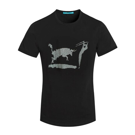 Matador Bull-Crystal T-Shirt // Black (S)