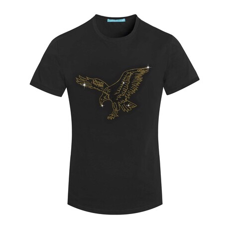 Eagle Crystal T-Shirt // Black (S)
