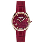 Ferragamo Ladies Cuir Quartz // SFYN01122