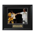 Larry Bird & Magic Johnson // Unsigned Photo + Framed