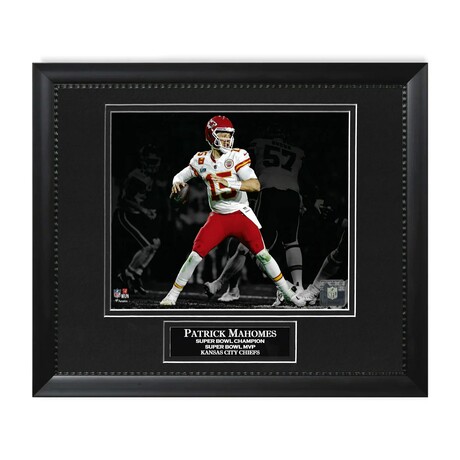Patrick Mahomes // Kansas City Chiefs // Unsigned Photo + Framed