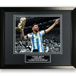Lionel Messi // Argentina // "World Cup" Unsigned Photo + Framed