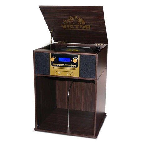 Boyleston 7-in-1 Turntable Music Center // Espresso