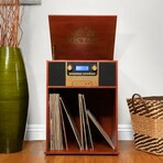 Boyleston 7-in-1 Turntable Music Center // Mahogany