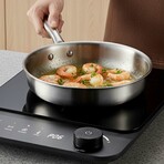 Elite Gourmet Digital SlimStore Induction Cooktop (White)
