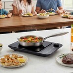 Elite Gourmet Digital SlimStore Induction Cooktop (White)