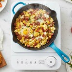 Elite Gourmet Digital SlimStore Induction Cooktop (White)