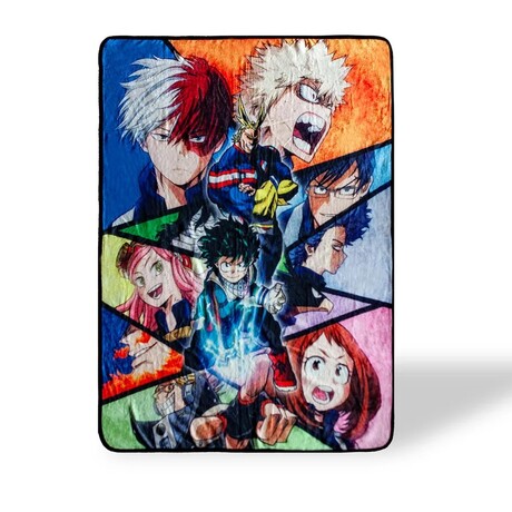 My Hero Academia Heroes Collage Large Fleece Throw Blanket | 60 x 45 Inches