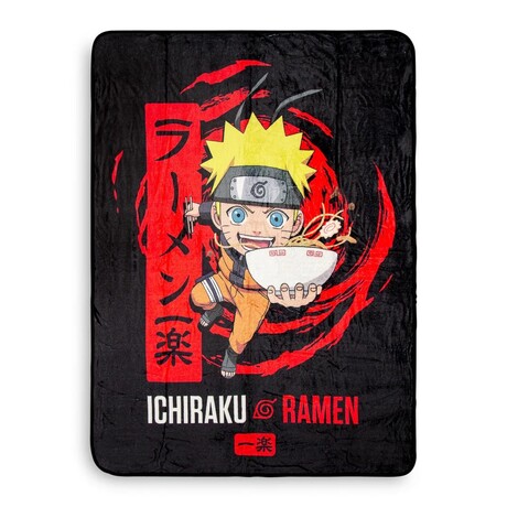 Naruto Shippuden Ichiraku Ramen Fleece Throw Blanket | 45 x 60 Inches