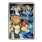Gundam Wing 45 x 60 Inch Fleece Throw Blanket & Sticker