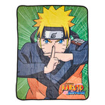 Naruto Shippuden Naruto Uzumaki Character Fleece Throw Blanket | 60 x 45 Inches