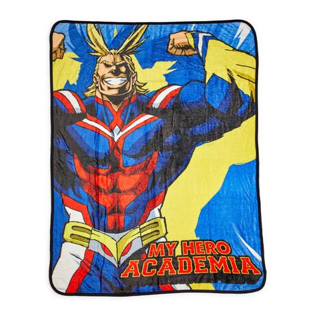 My Hero Academia Official All Might Large Fleece Throw Blanket | 60 x 45 Inches