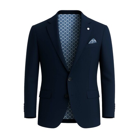 Single-Breasted w/ Two-Button Strech Blazer // Navy (S)