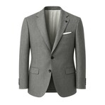 Textured Single-Breasted w/ Two-Button Blazer // Black (2XL)