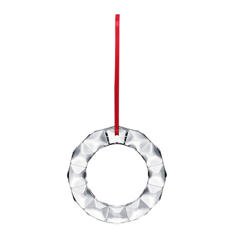 Baccarat Noel 2019 Annual Crystal Wreath Ornament // 2813037