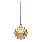 Baccarat Noel 2019 Annual Crystal Snowflake Ornament // Gold // 2813068