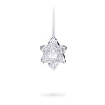 Baccarat Noel 2018 Annual Crystal Star Ornament // Clear + Silver // 2812406