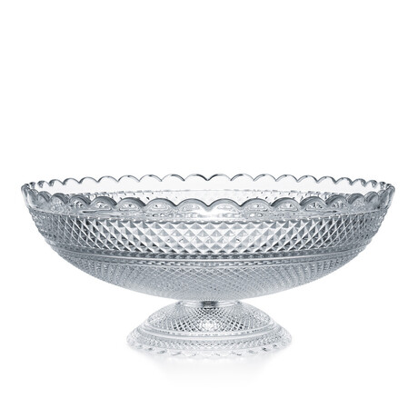 Baccarat Diamant Crystal Pedestal 20" Bowl // 2811684