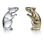 Baccarat Zodiaque Year of the Rat Crystal Figurine // Gold // 2813062