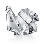 Baccarat Origami Rooster Crystal Figurine // 1762749
