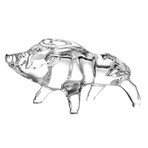 Baccarat Zodiaque Year of the Pig Crystal Figurine // Clear // 2812399