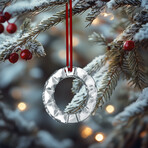 Baccarat Noel 2019 Annual Crystal Wreath Ornament // 2813037