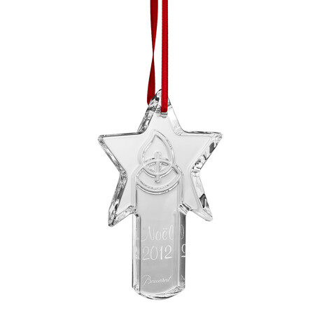 Baccarat Noel 2012 Candle Crystal Ornament // 2611655