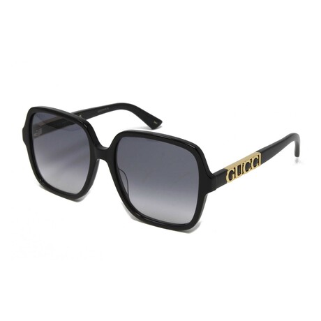 Unisex // GG1189S 002 Sunglasses // Gold Black + Black Gradient