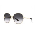 Unisex // GG0818SA 005 Sunglasses // Gold + Grey Gradient